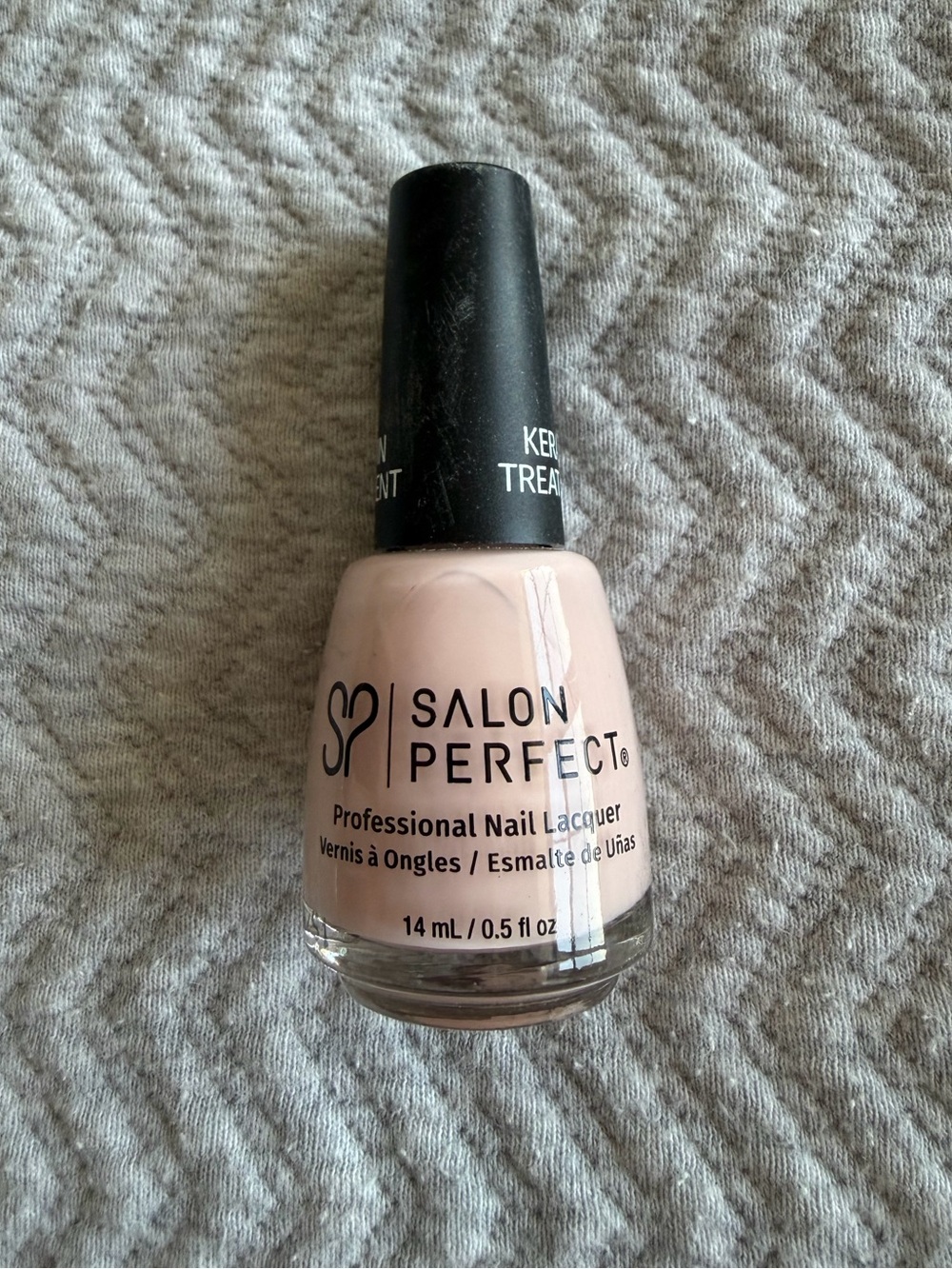 Salon Perfect Keratin Treatment Nail Polish 150 Ballerina Slippers Nude Pink - Picture 6 of 6